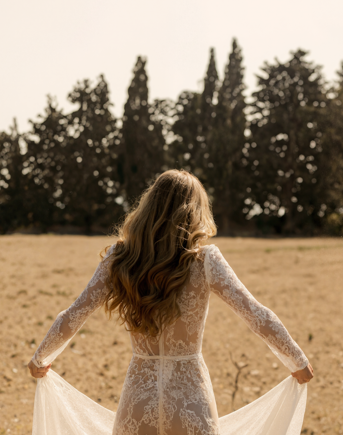 Long Sleeve Sheer Lace Robe