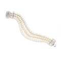 Three-row freshwater pearl bracelet