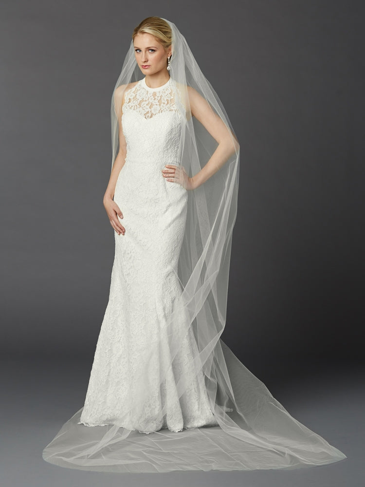 The Classic Veil, cathedral length 108 inch
