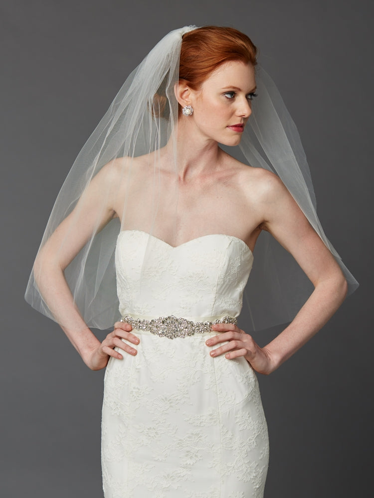 The Classic Veil, elbow length 30 inch