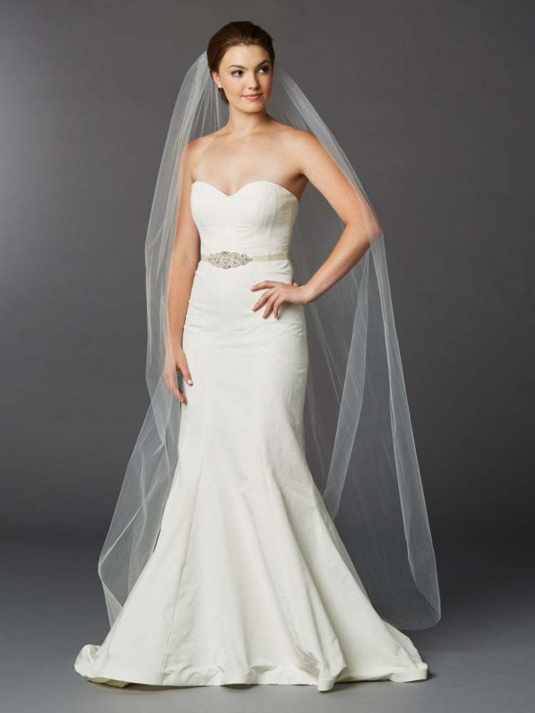 The Classic Veil, floor length 72 inch