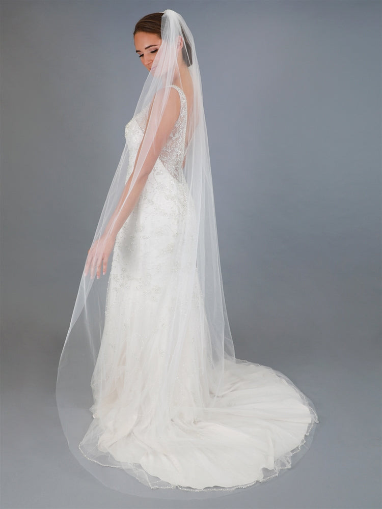 The Classic Veil, chapel length 90 inch