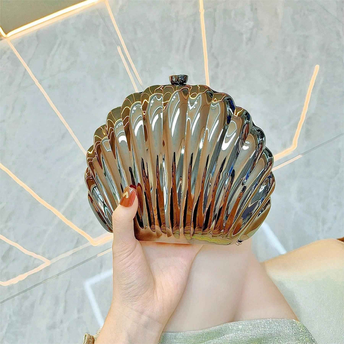 Sparkly Seashell Clutch