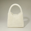 Pearl beaded top handle bridal bag