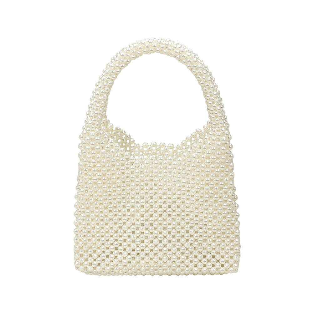 Pearl beaded bag, another view