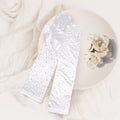 Stone Embellished Satin Opera Gloves