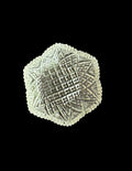Vintage Hexagon Cut-Glass Ring Dish