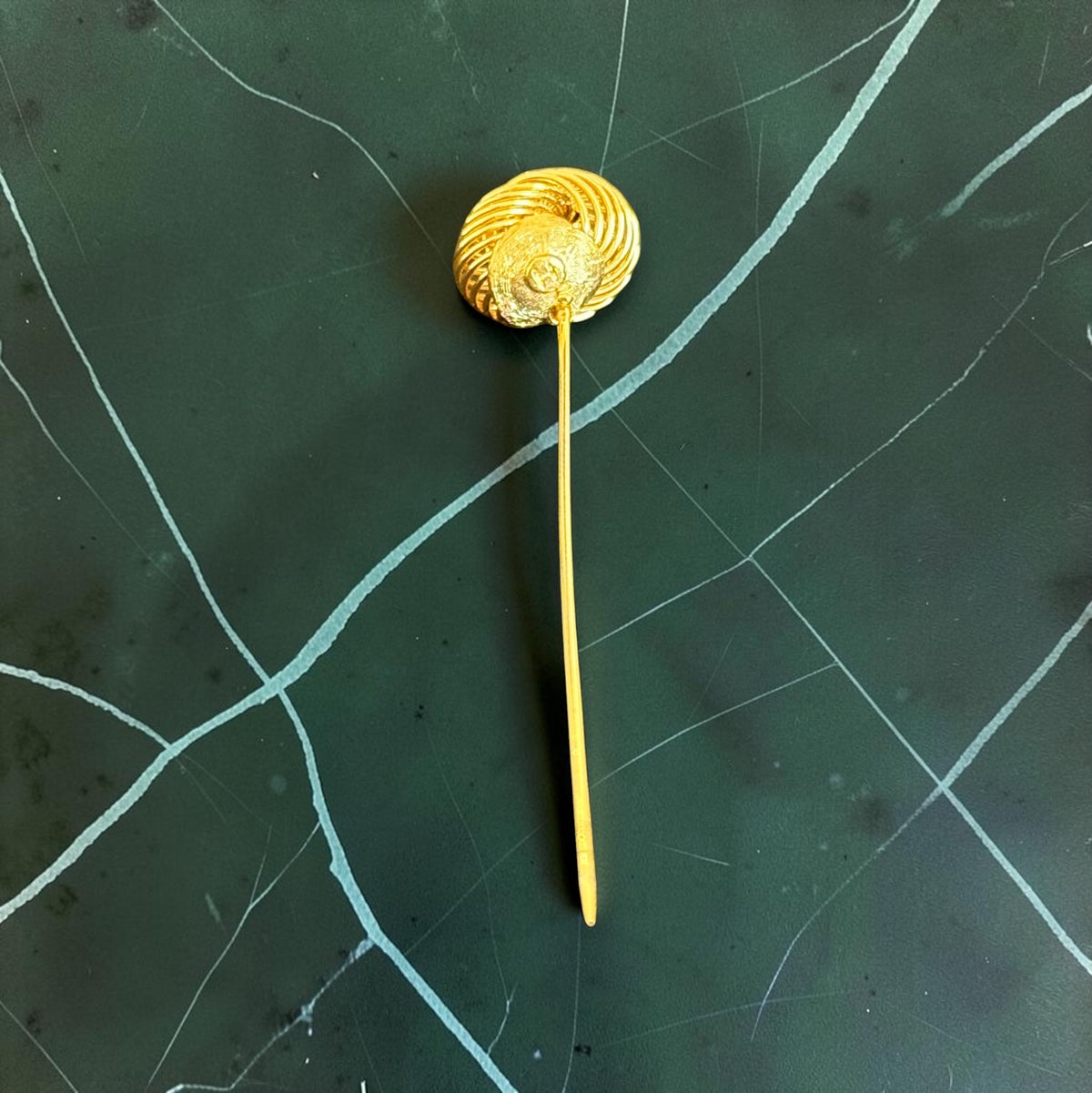 Vintage love knot stick pin, another view