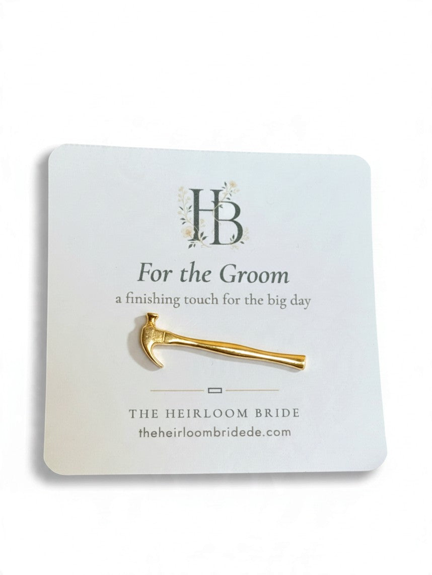 Vintage Gold-Tone Hammer Tie Tack