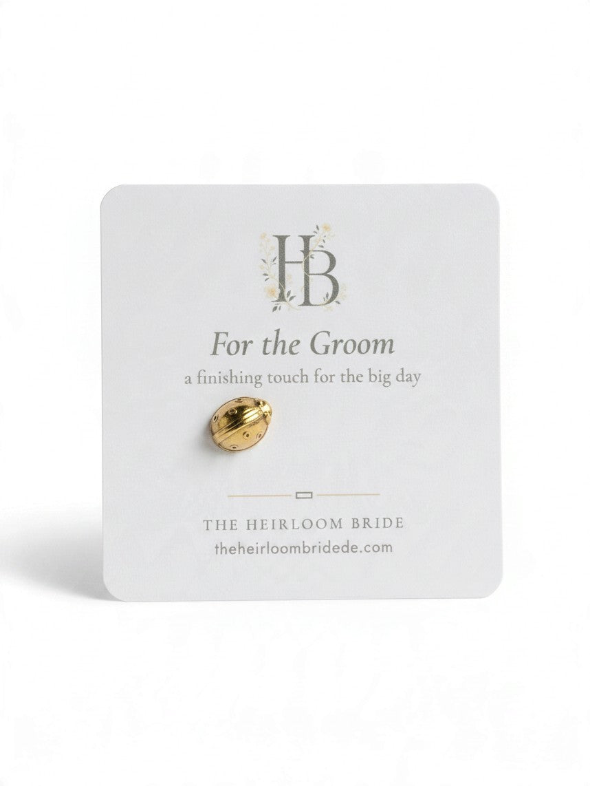 Vintage Gold-Tone Ladybug Tie Tack