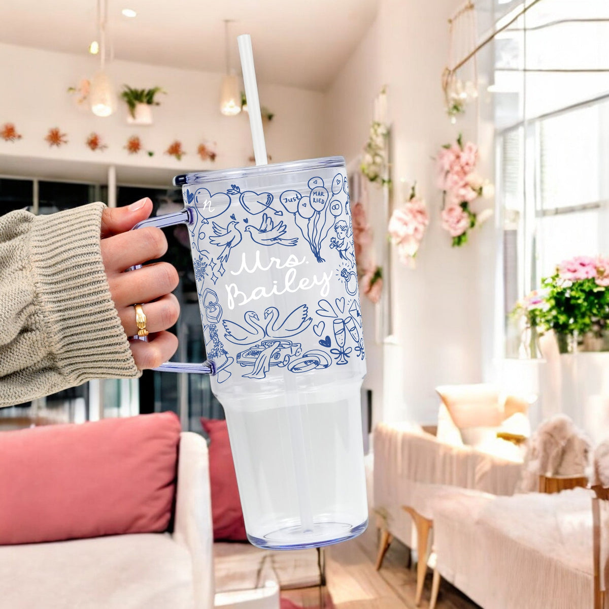 Something Blue Bridal Mug