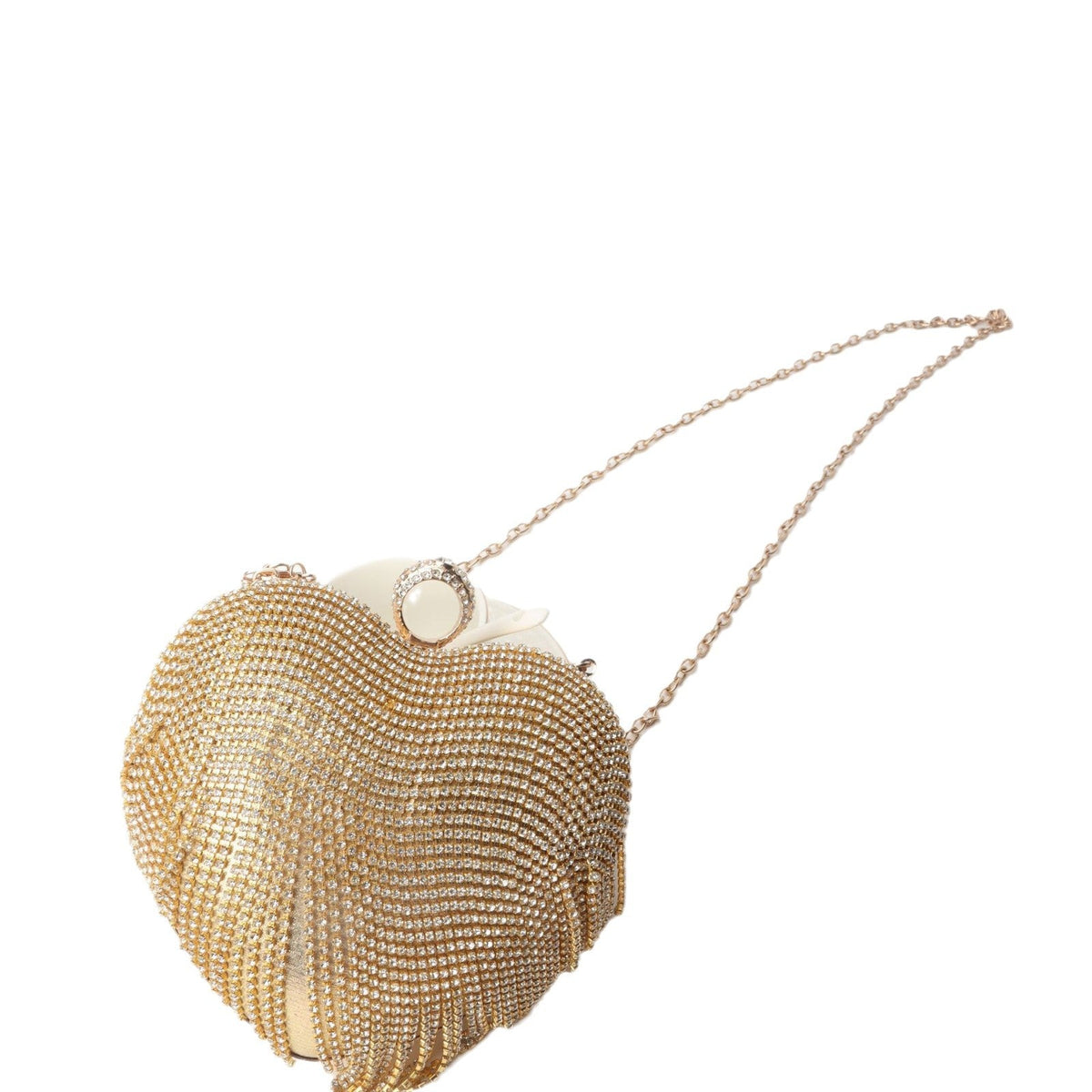 Rhinestone heart bag, another view