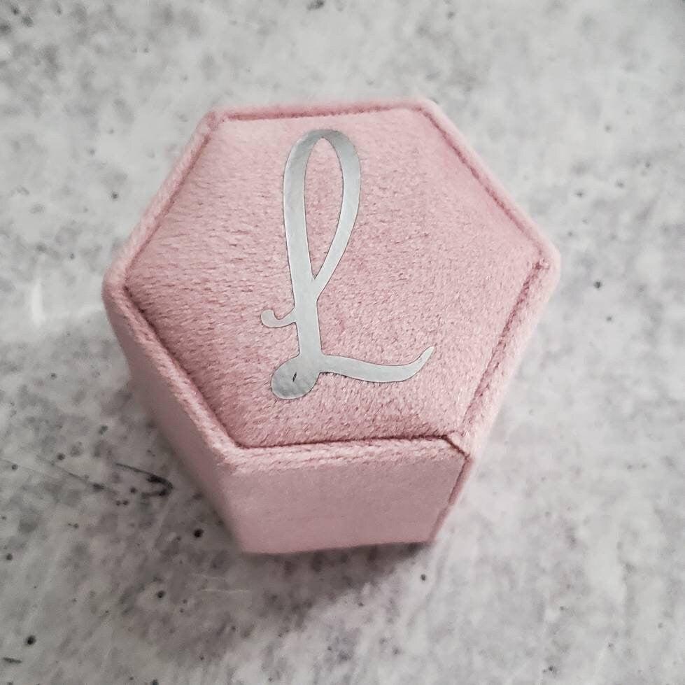 Personalized Velvet Ring Box