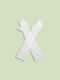 Long Tulle Bridal Gloves with Pearls