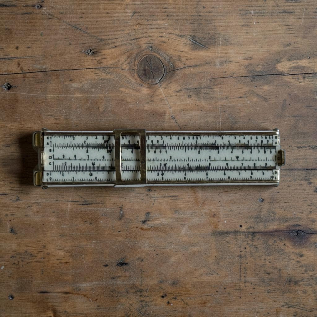 Vintage Swank Slide Ruler Tie Clip