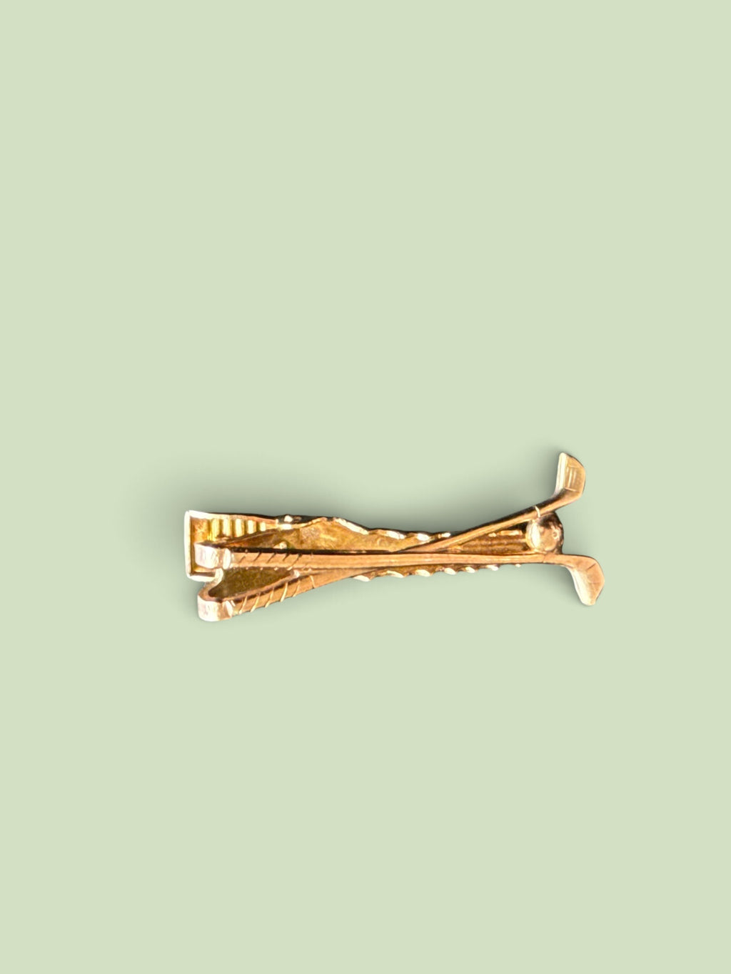 Vintage Crossed Golf Clubs Tie Clip