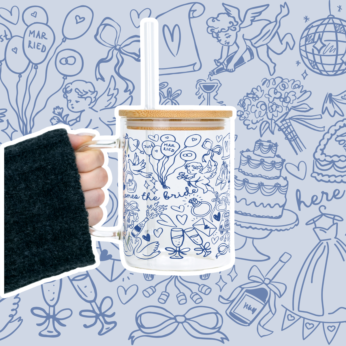 Something Blue Bridal Mug